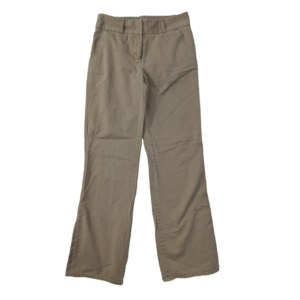 Vintage J Crew Favorite Fit Chino Pants Womens 4 Tall Khaki Business Casual